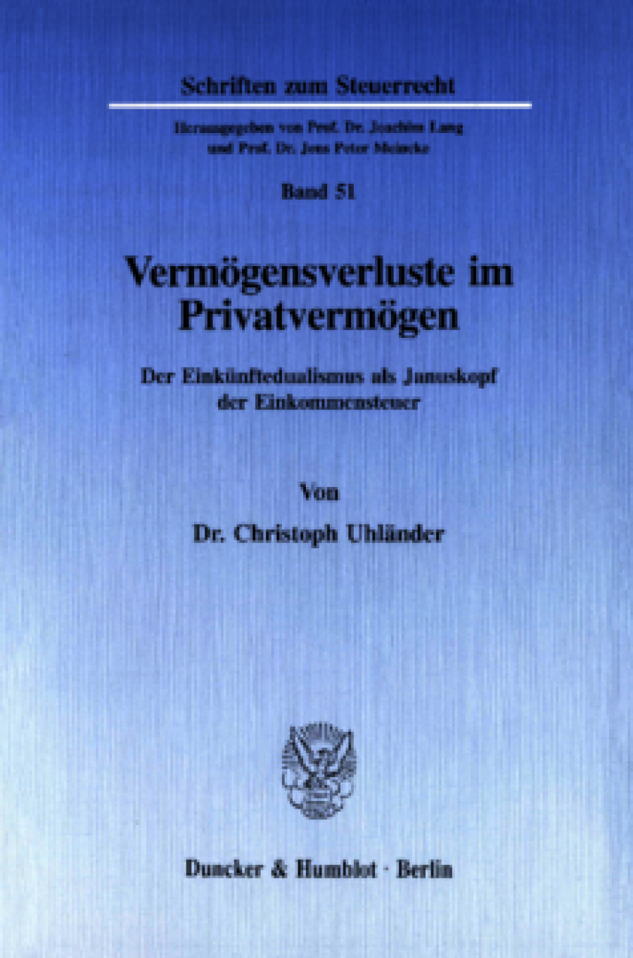 Vermögensverluste im Privatvermögen