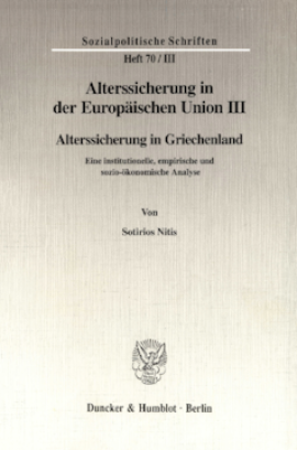 Alterssicherung in der Europäischen Union III
