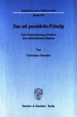 Das uti possidetis-Prinzip