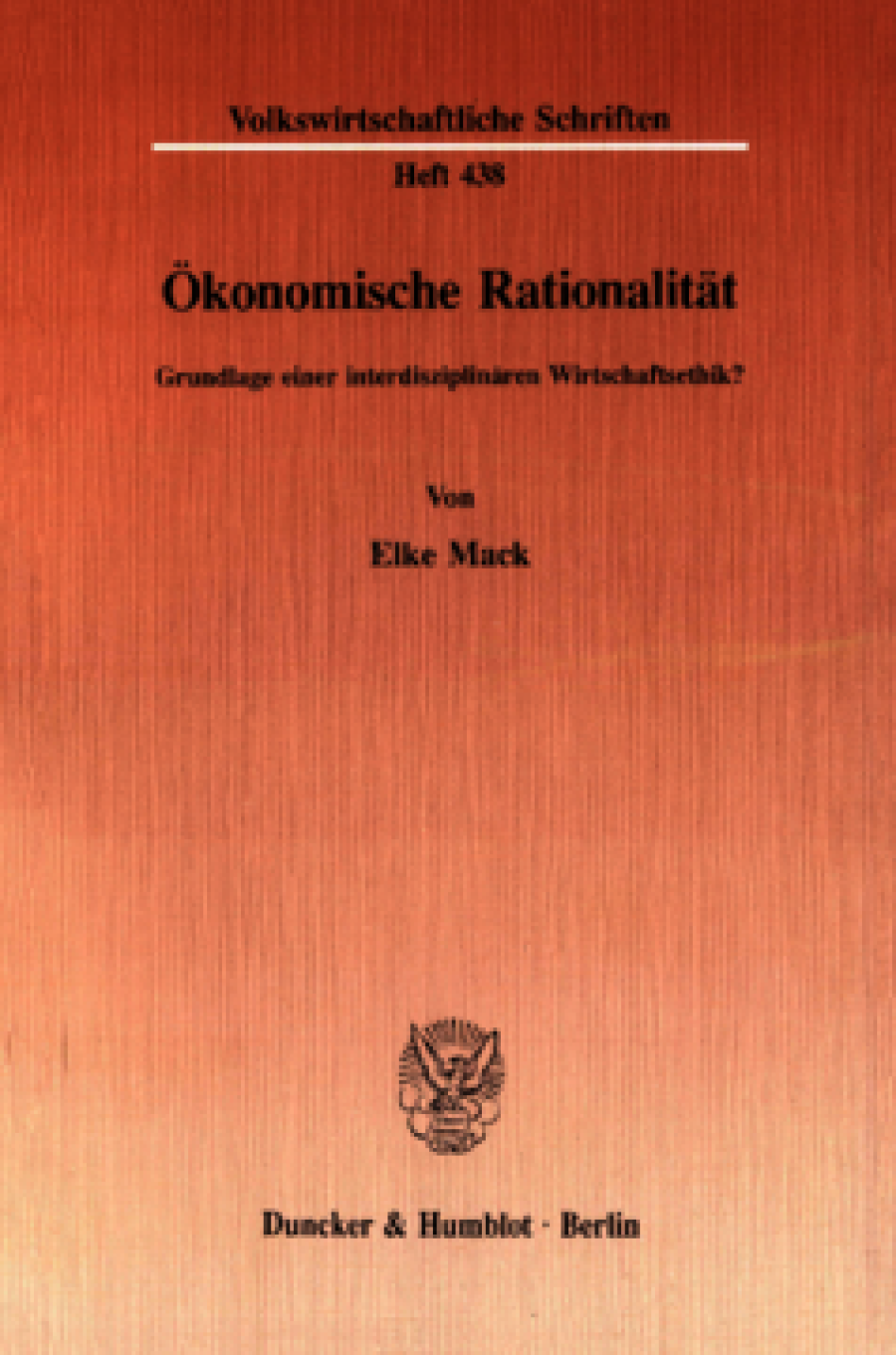 Ökonomische Rationalität