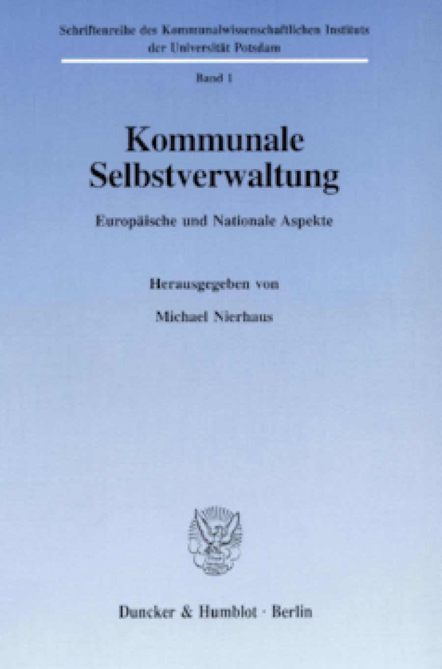 Kommunale Selbstverwaltung