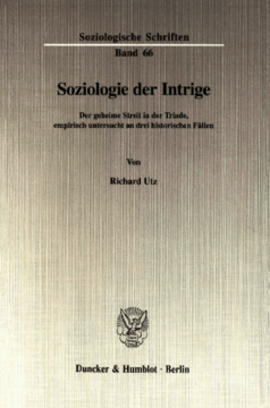 Soziologie der Intrige