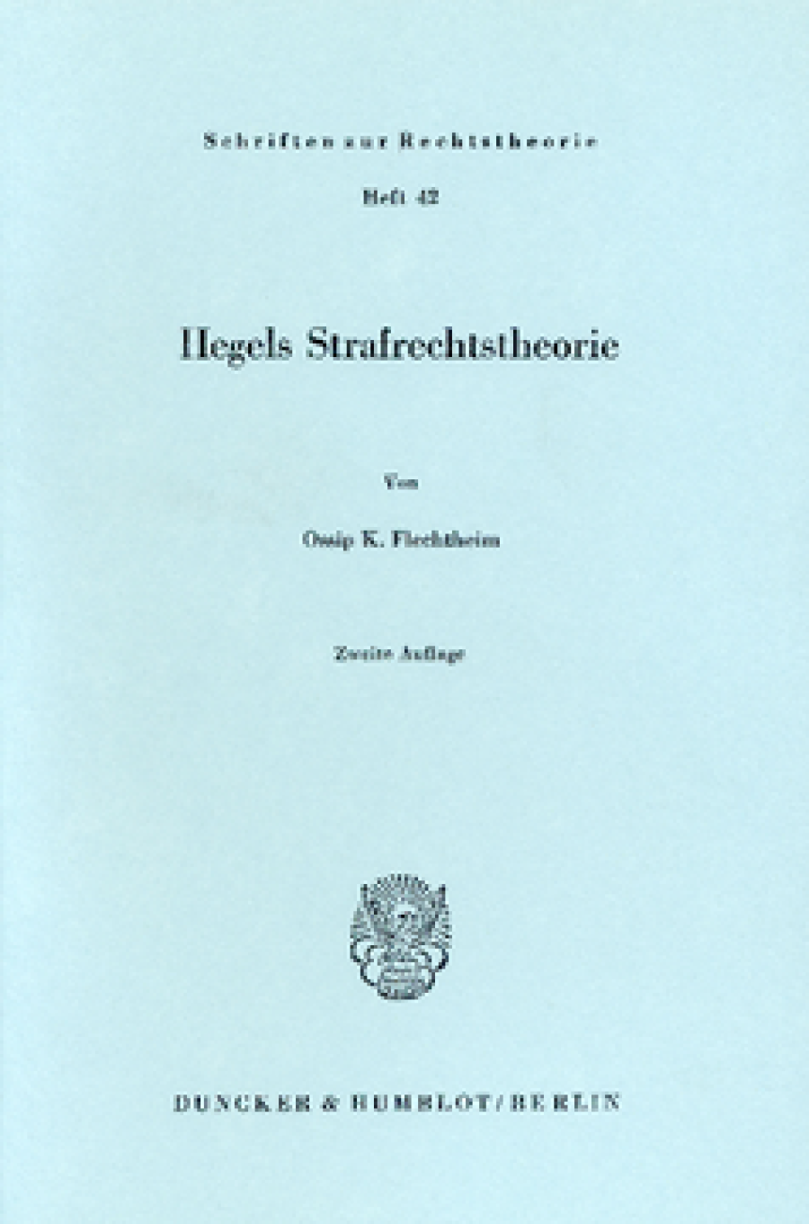 Hegels Strafrechtstheorie