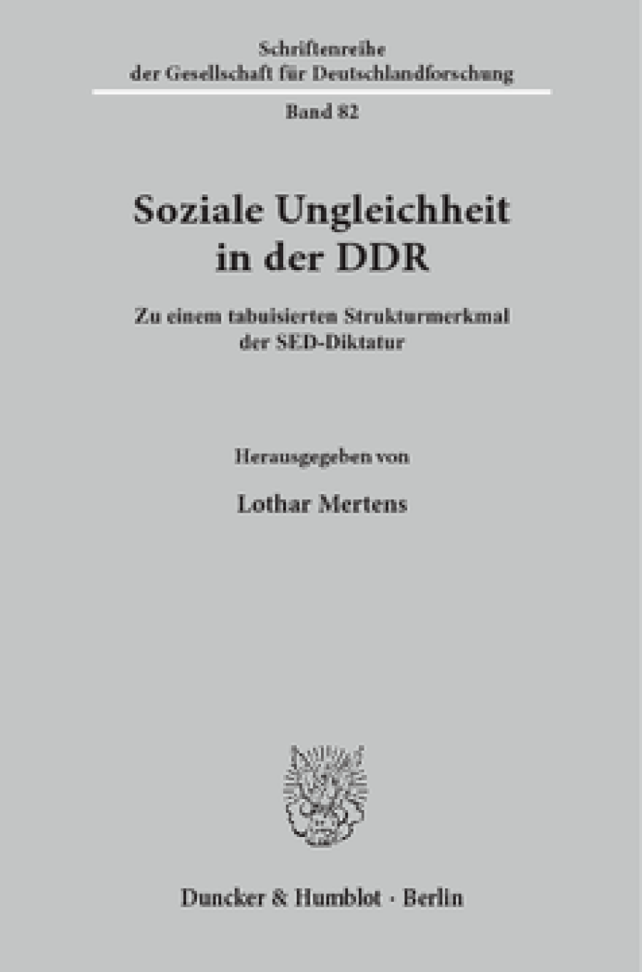 Soziale Ungleichheit in der DDR