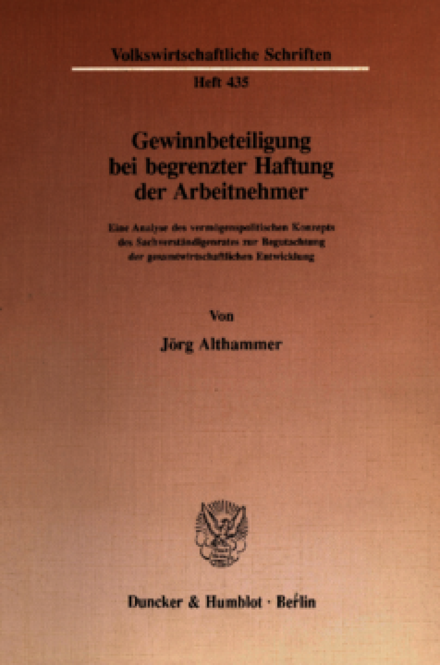 Gewinnbeteiligung bei begrenzter Haftung der Arbeitnehmer