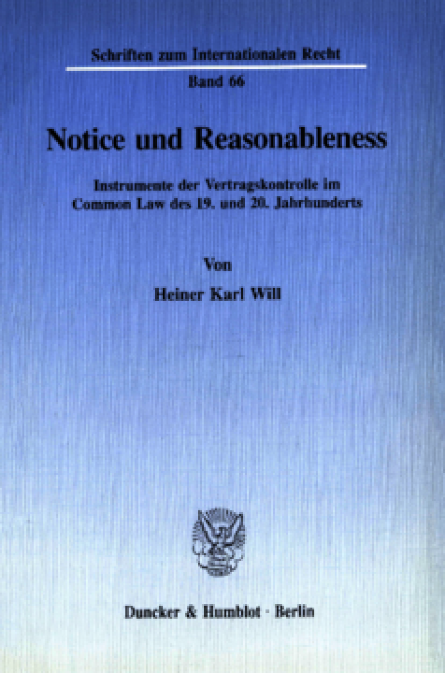 Notice and Reasonableness