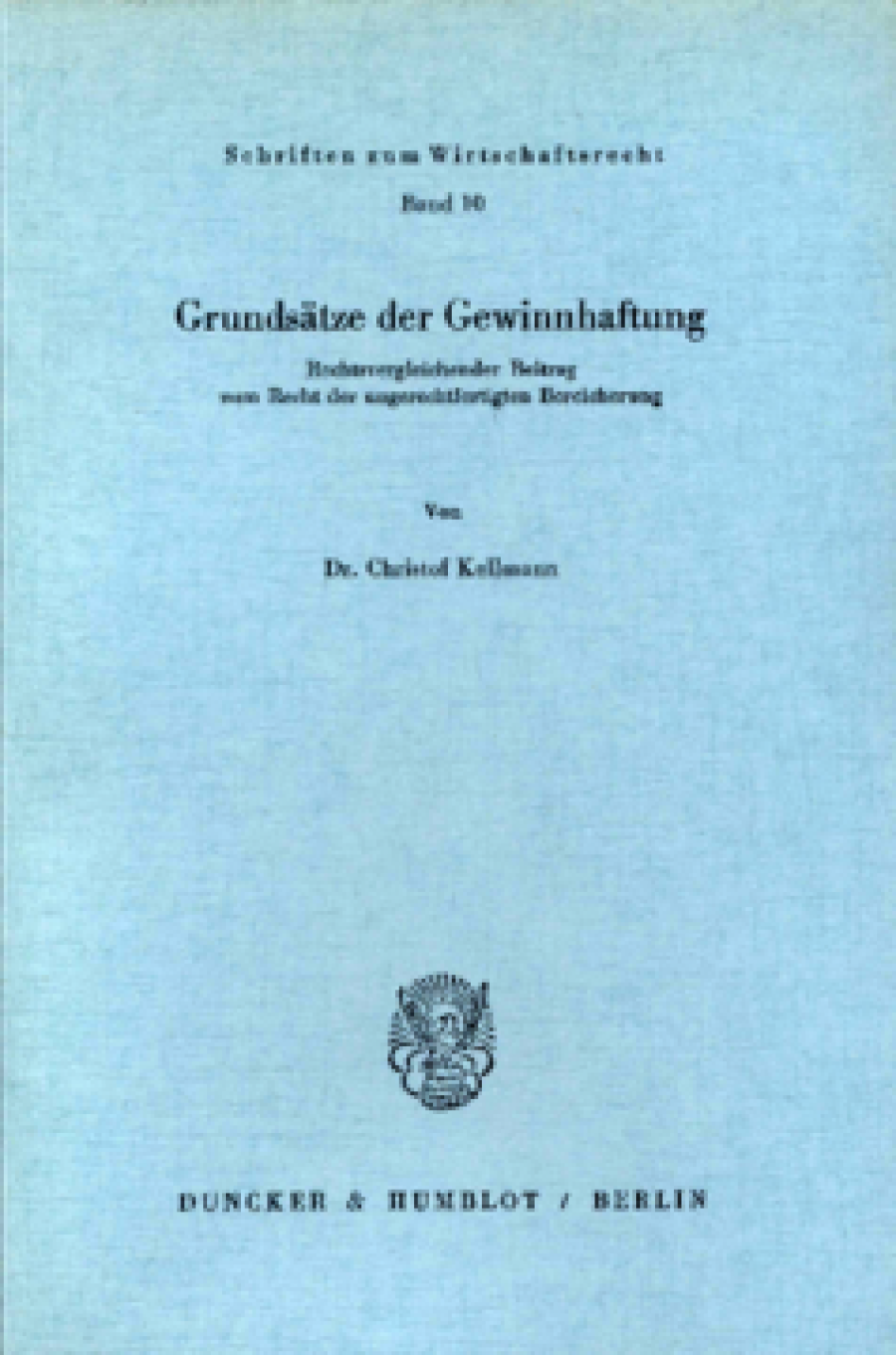 Grundsätze der Gewinnhaftung