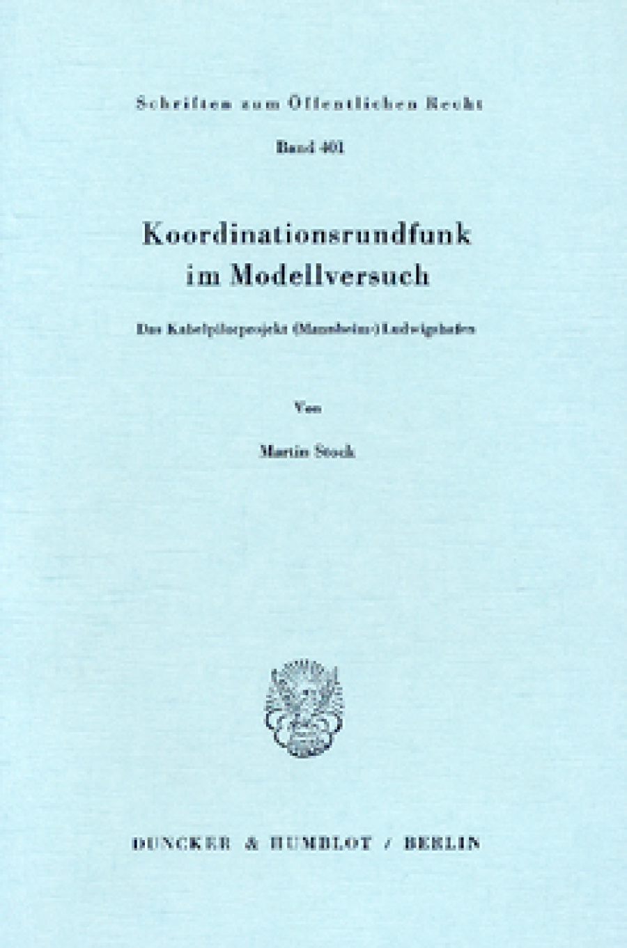 Koordinationsrundfunk im Modellversuch