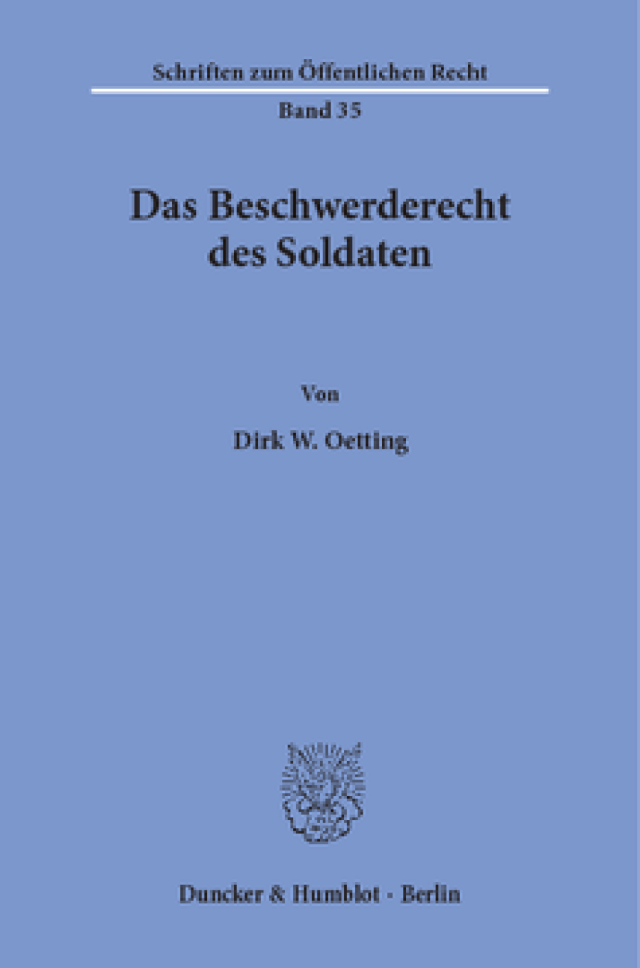 Das Beschwerderecht des Soldaten