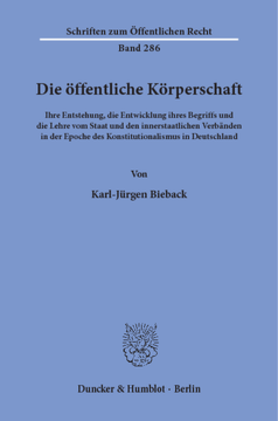 Die öffentliche Körperschaft
