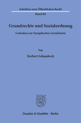 Grundrechte und Sozialordnung