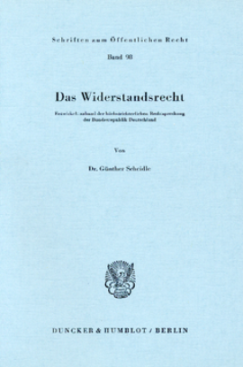 Das Widerstandsrecht