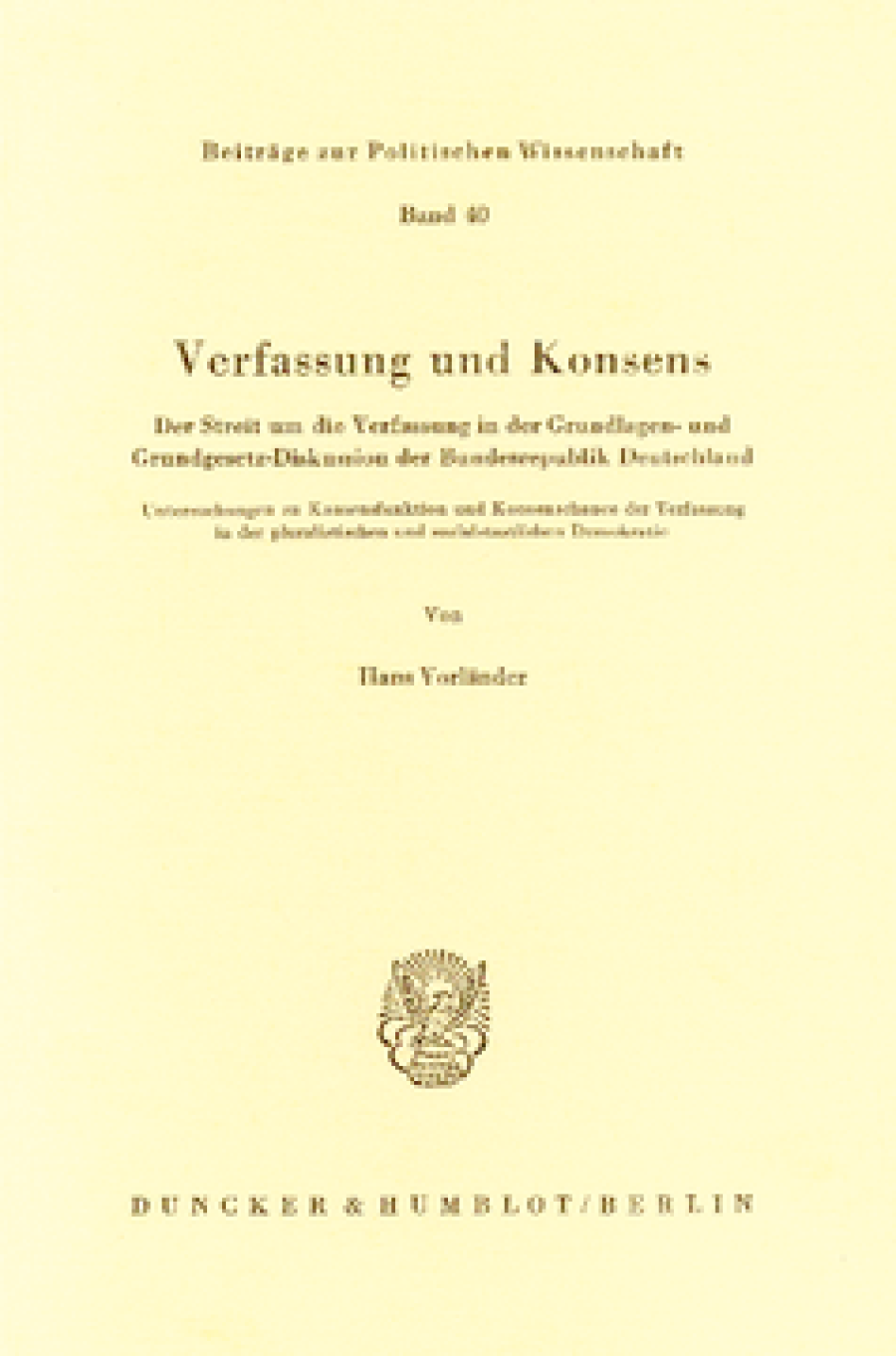 Verfassung und Konsens