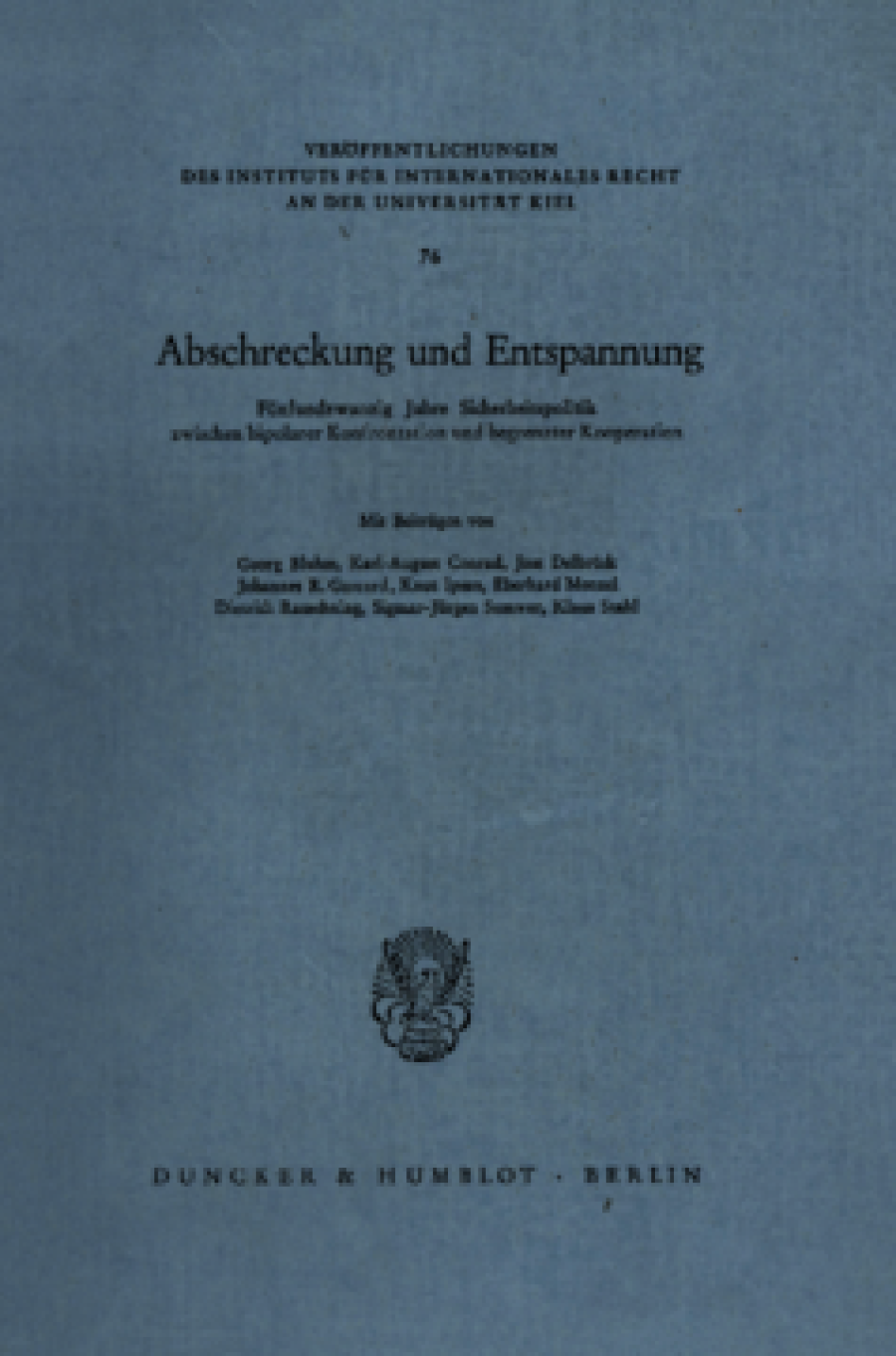 Abschreckung und Entspannung