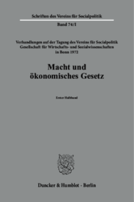 Macht und ökonomisches Gesetz