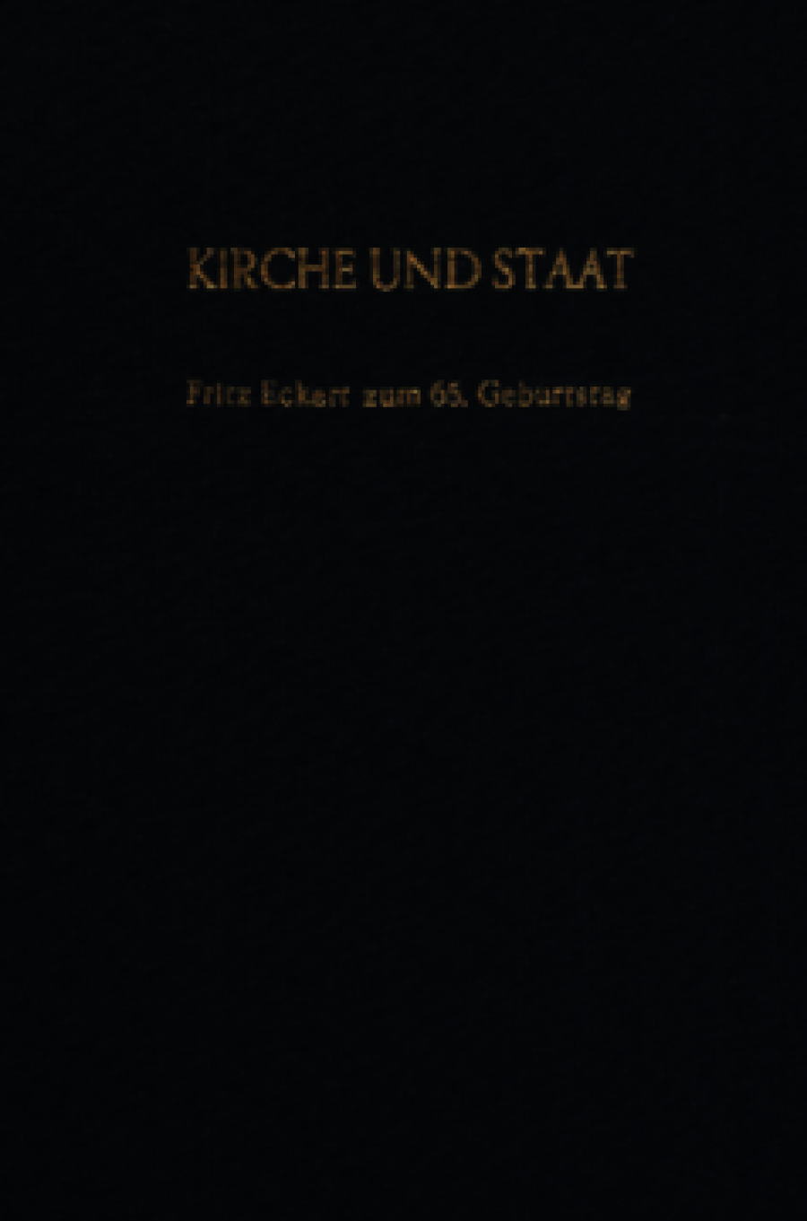 Kirche und Staat