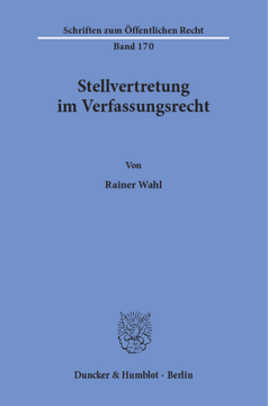 Stellvertretung im Verfassungsrecht