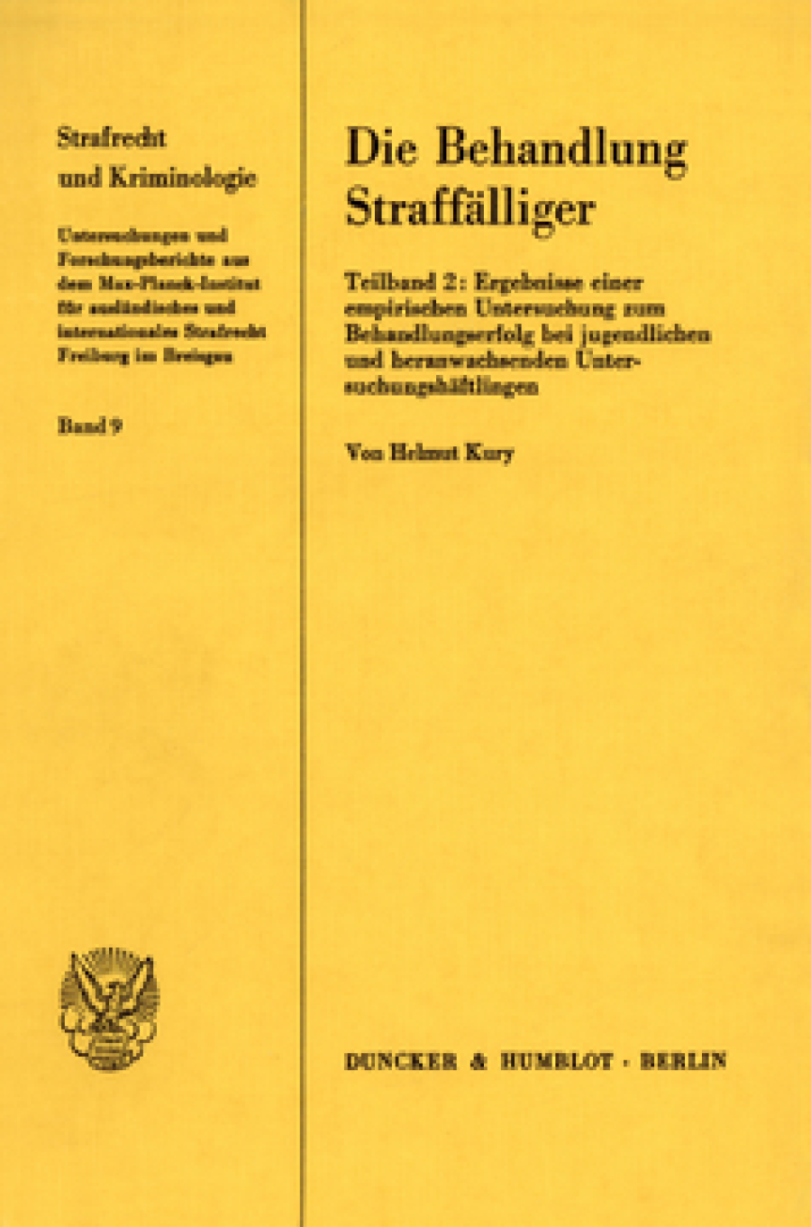 Die Behandlung Straffälliger