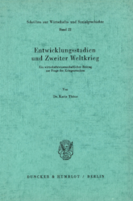 Entwicklungsstadien und Zweiter Weltkrieg