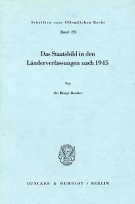 Das Staatsbild in den Länderverfassungen nach 1945