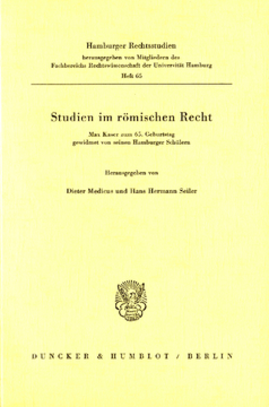 Studien im römischen Recht