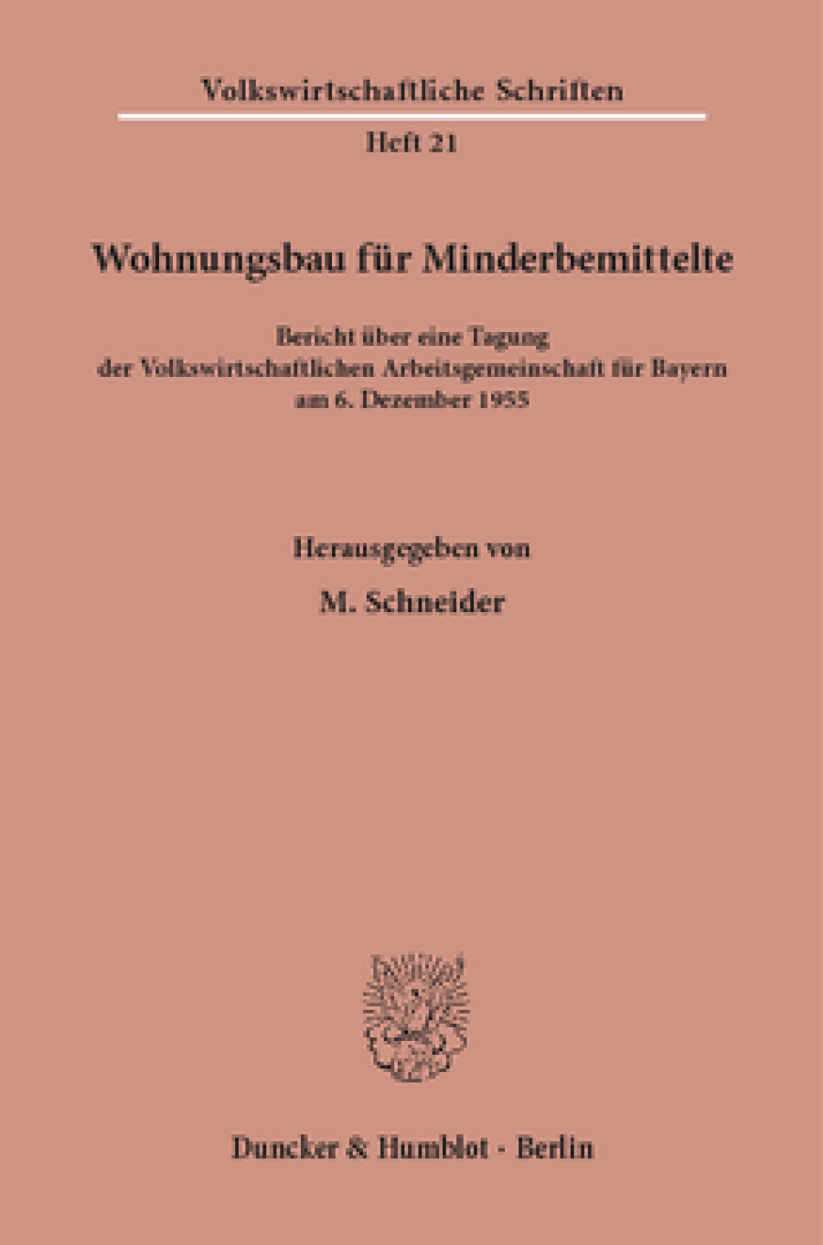 Wohnungsbau für Minderbemittelte
