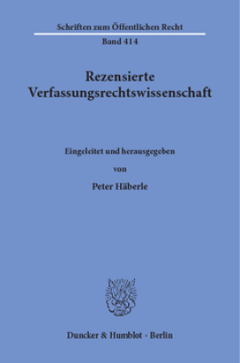 Rezensierte Verfassungsrechtswissenschaft