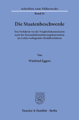Die Staatenbeschwerde
