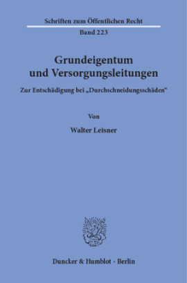 Grundeigentum und Versorgungsleitungen