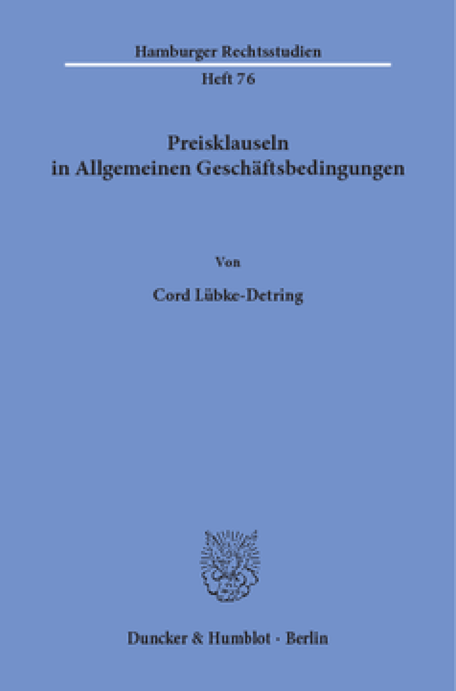 Preisklauseln in Allgemeinen Geschäftsbedingungen