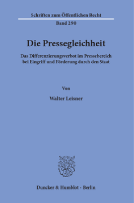 Die Pressegleichheit