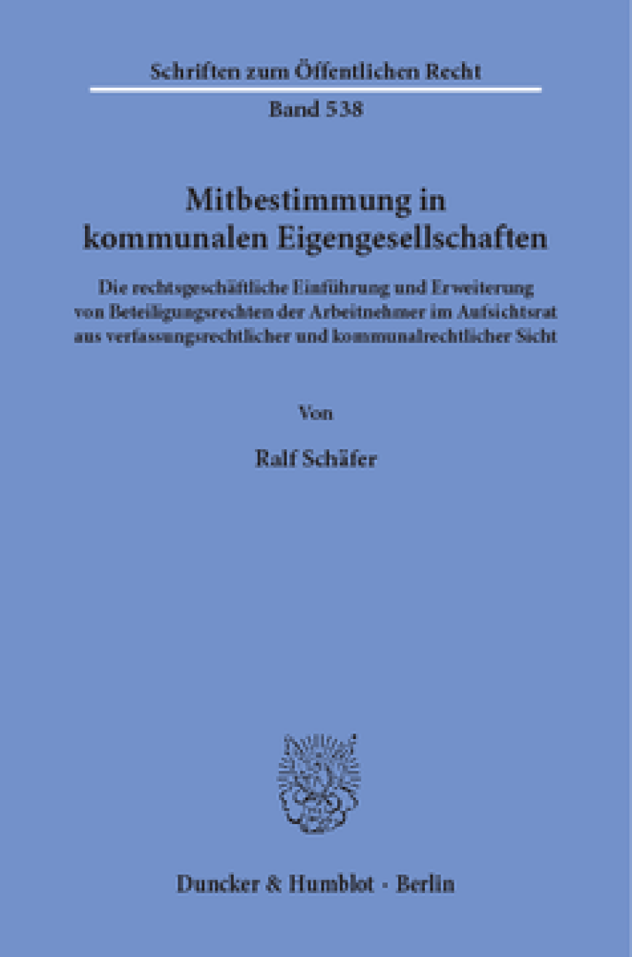 Mitbestimmung in kommunalen Eigengesellschaften