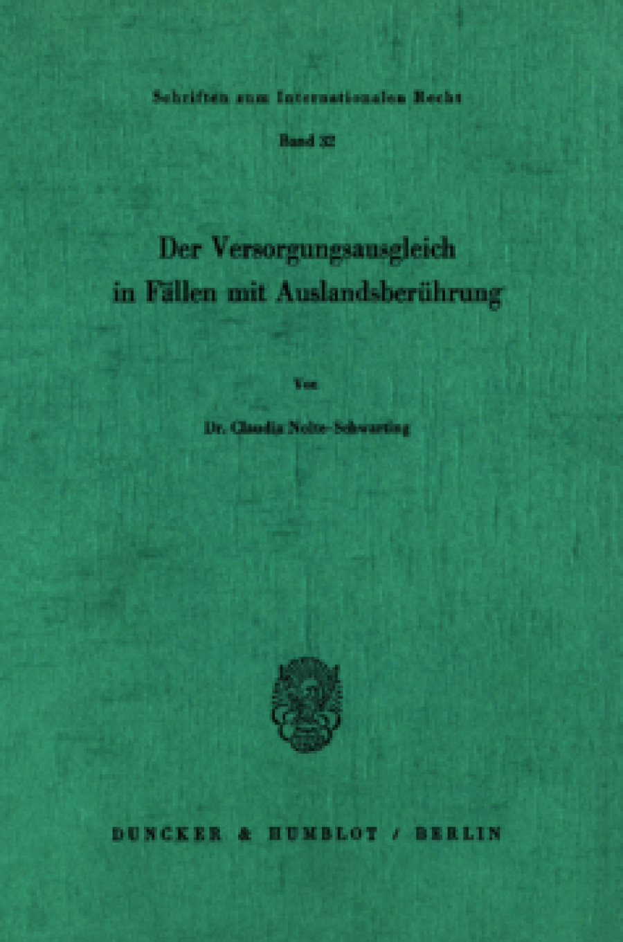Der Versorgungsausgleich in Fällen mit Auslandsberührung