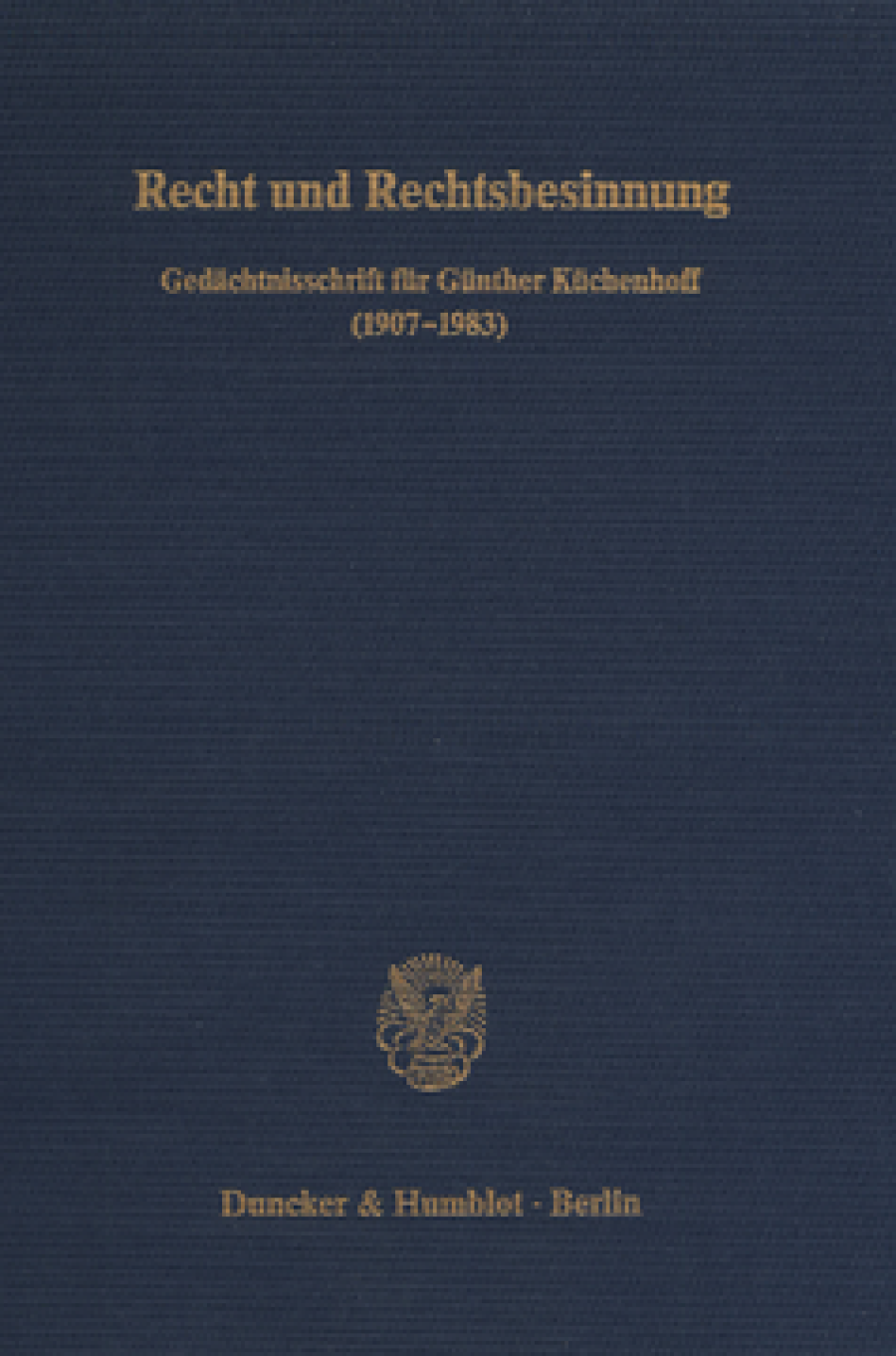 Recht und Rechtsbesinnung