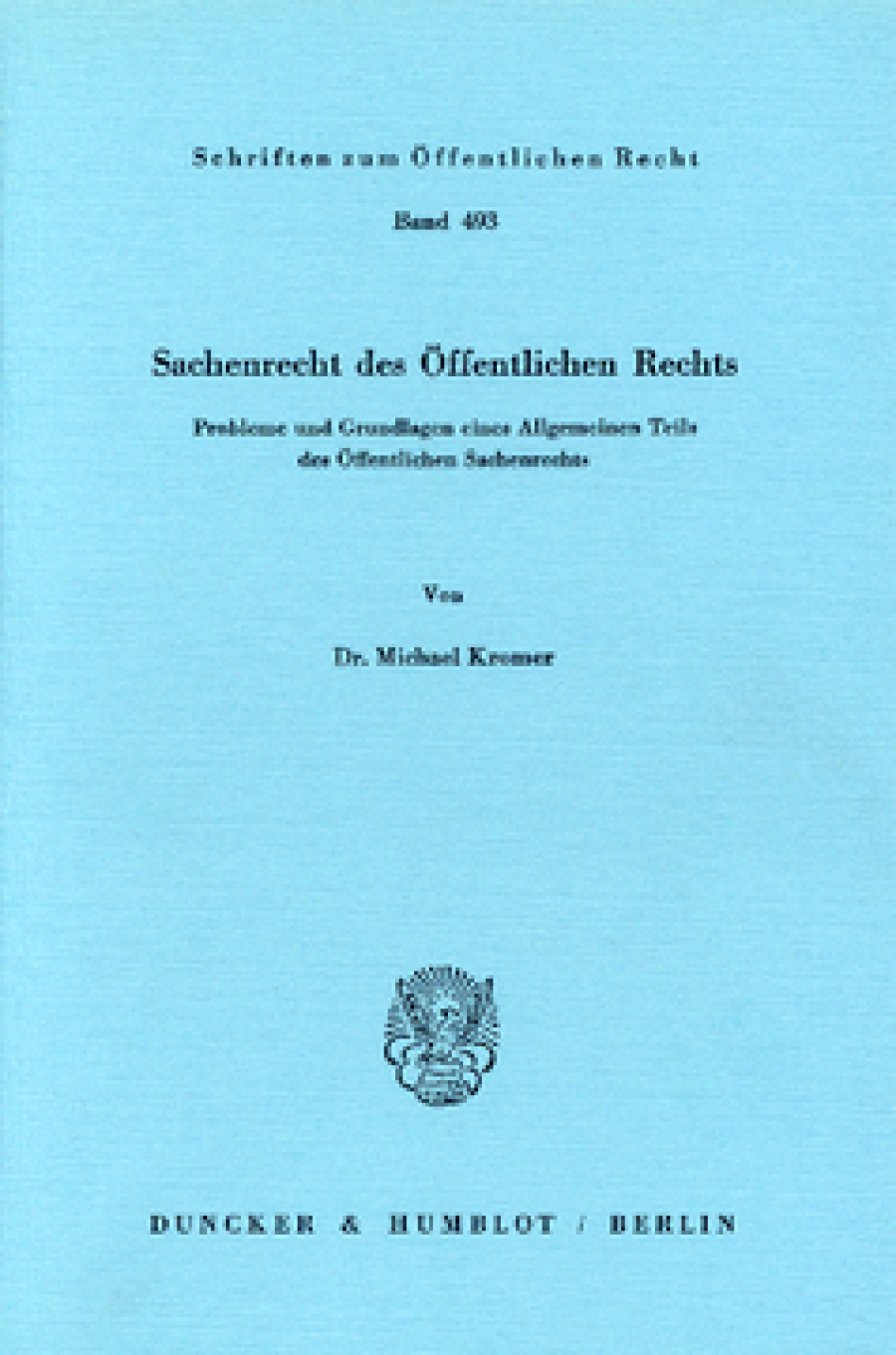 Sachenrecht des Öffentlichen Rechts
