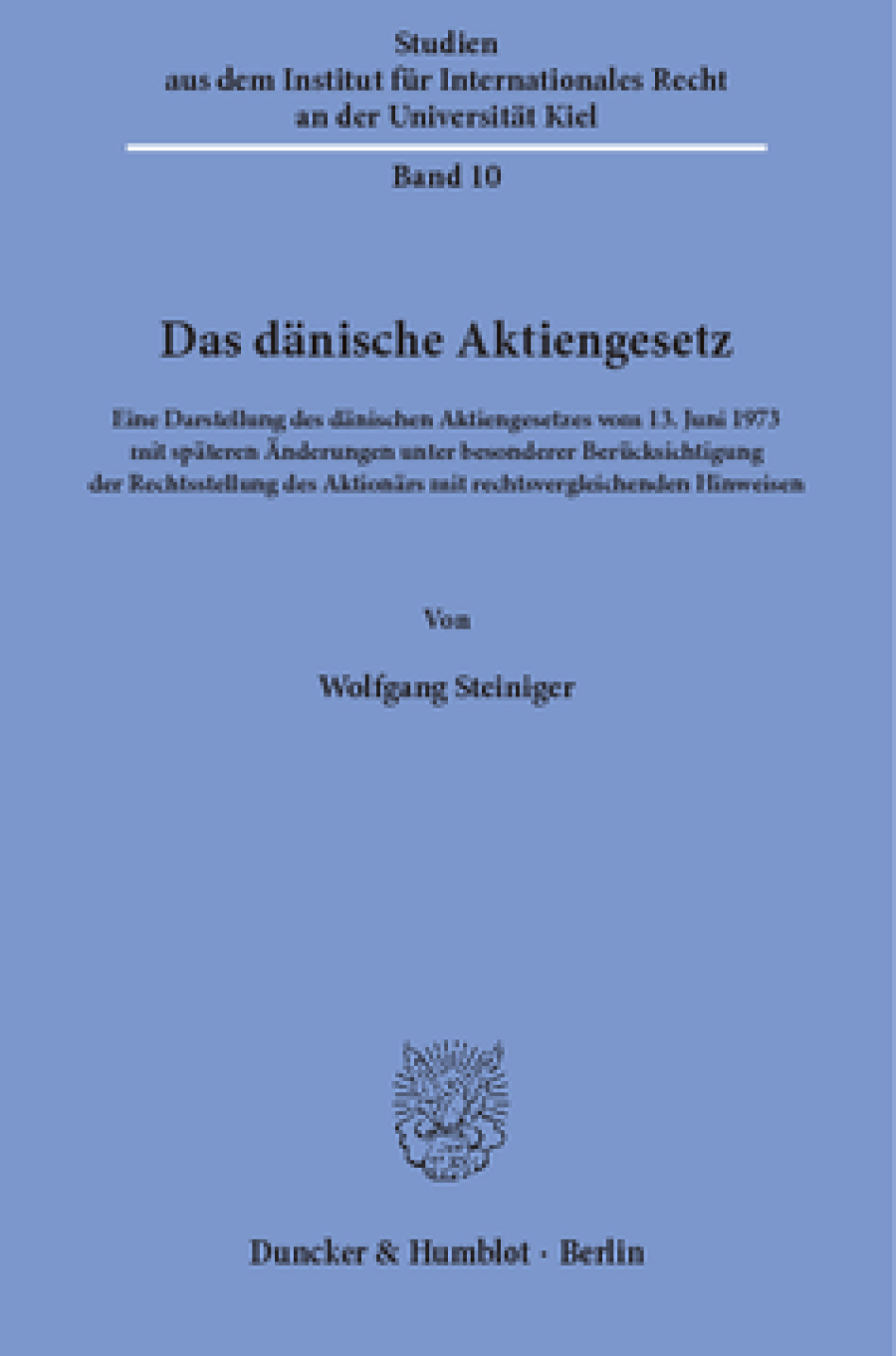Das dänische Aktiengesetz