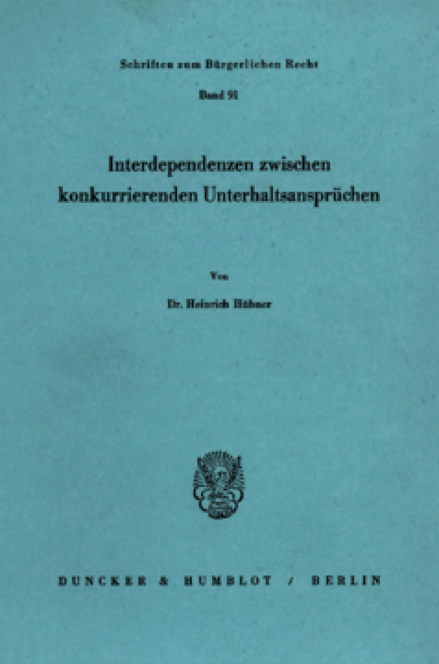 Interdependenzen zwischen konkurrierenden Unterhaltsansprüchen