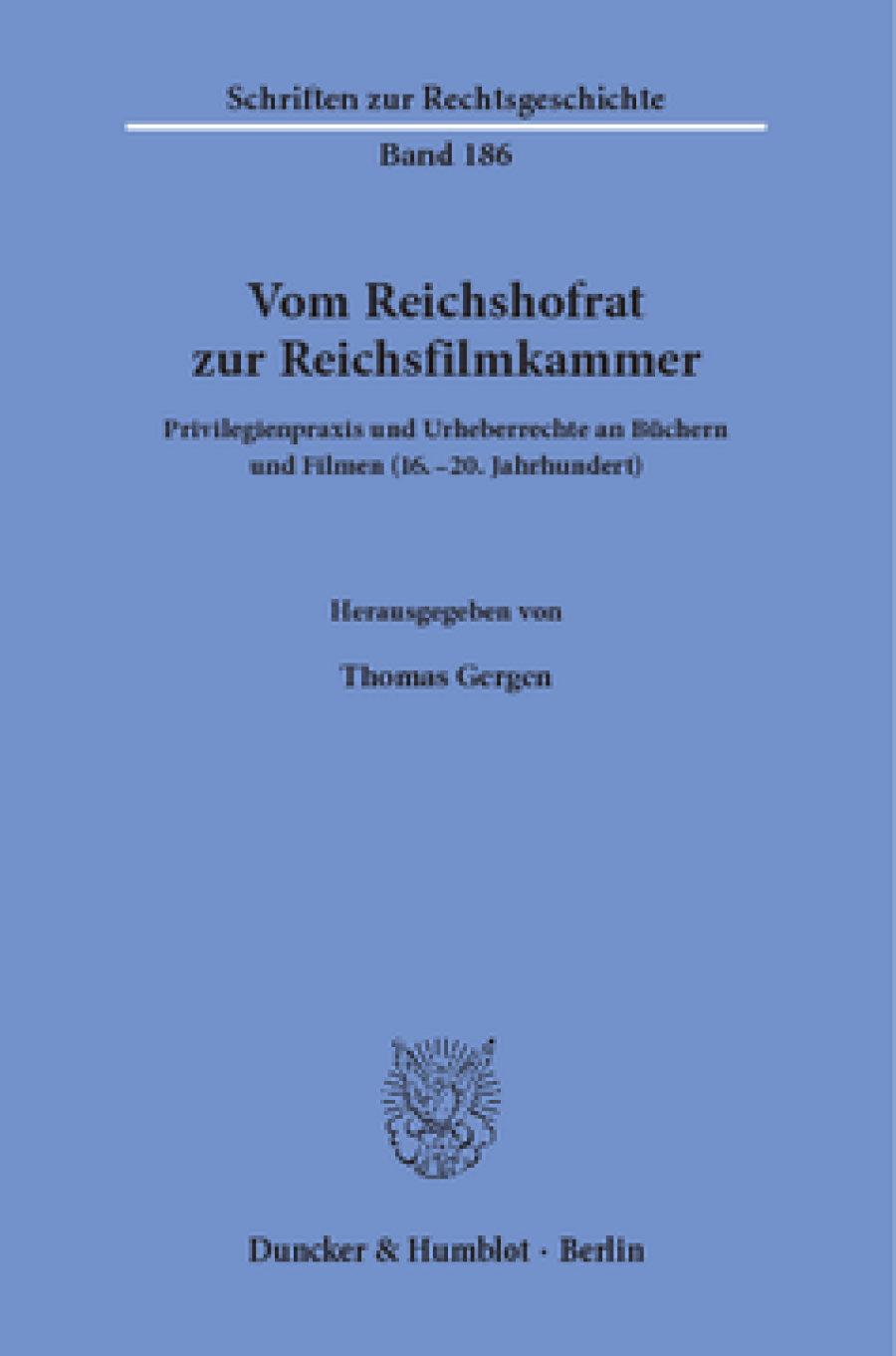 Vom Reichshofrat zur Reichsfilmkammer