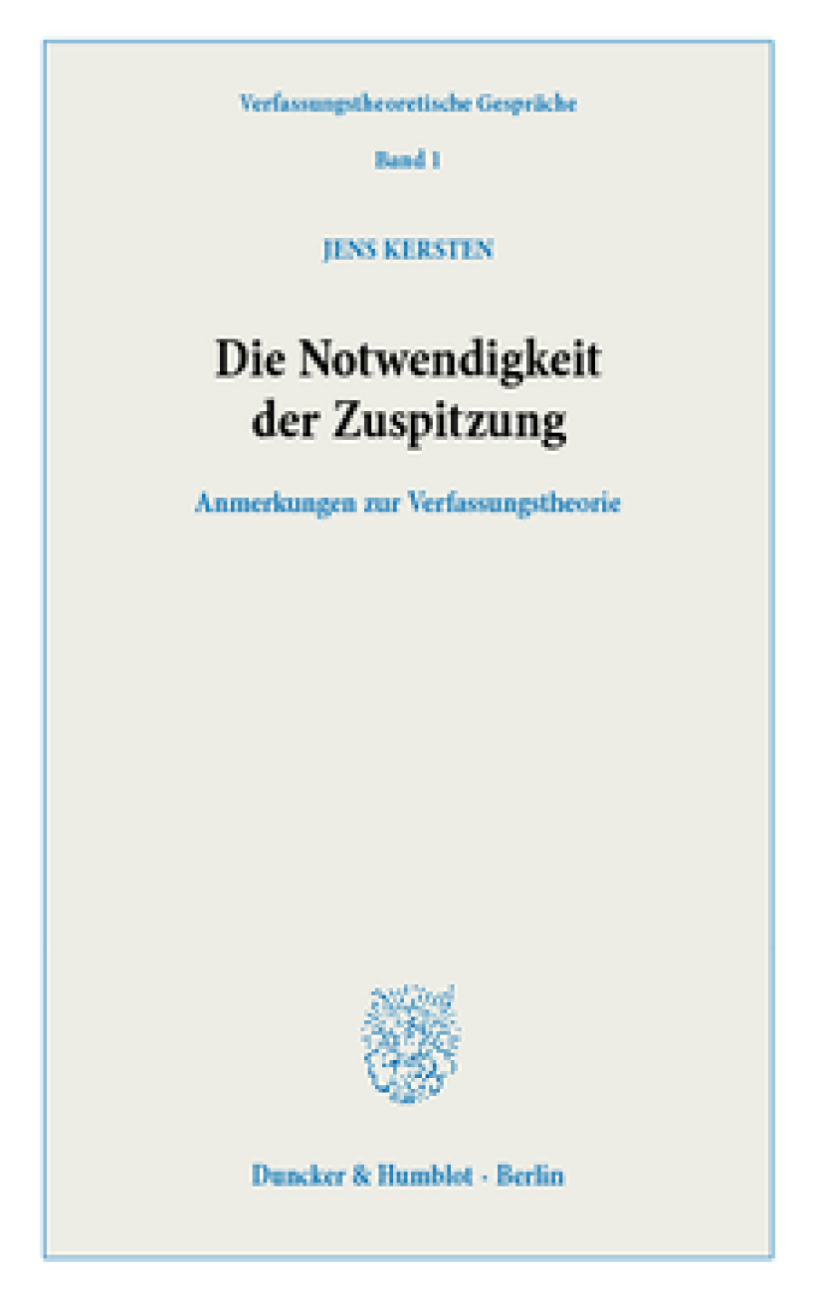 Die Notwendigkeit der Zuspitzung