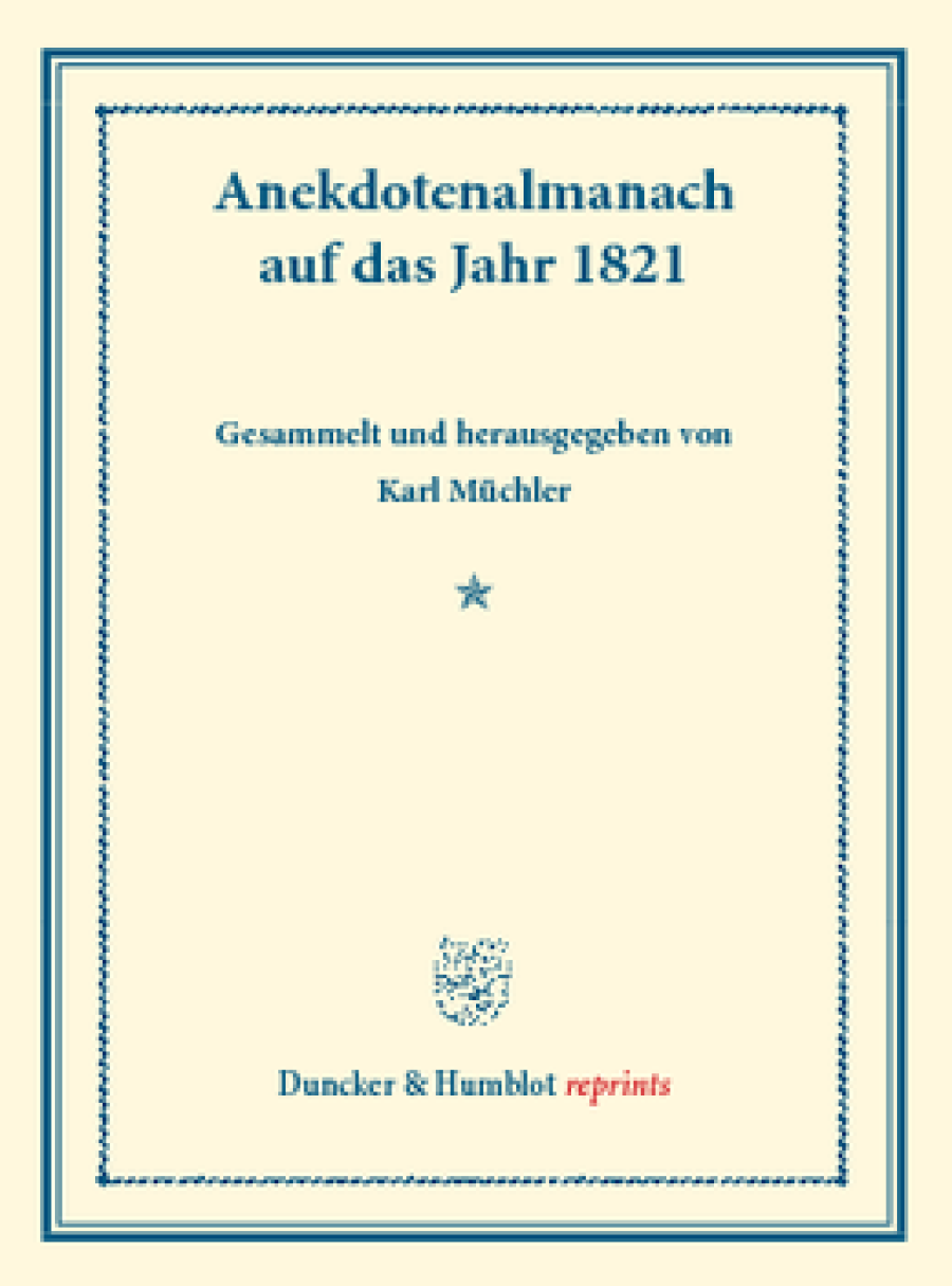 Anekdotenalmanach auf das Jahr 1821