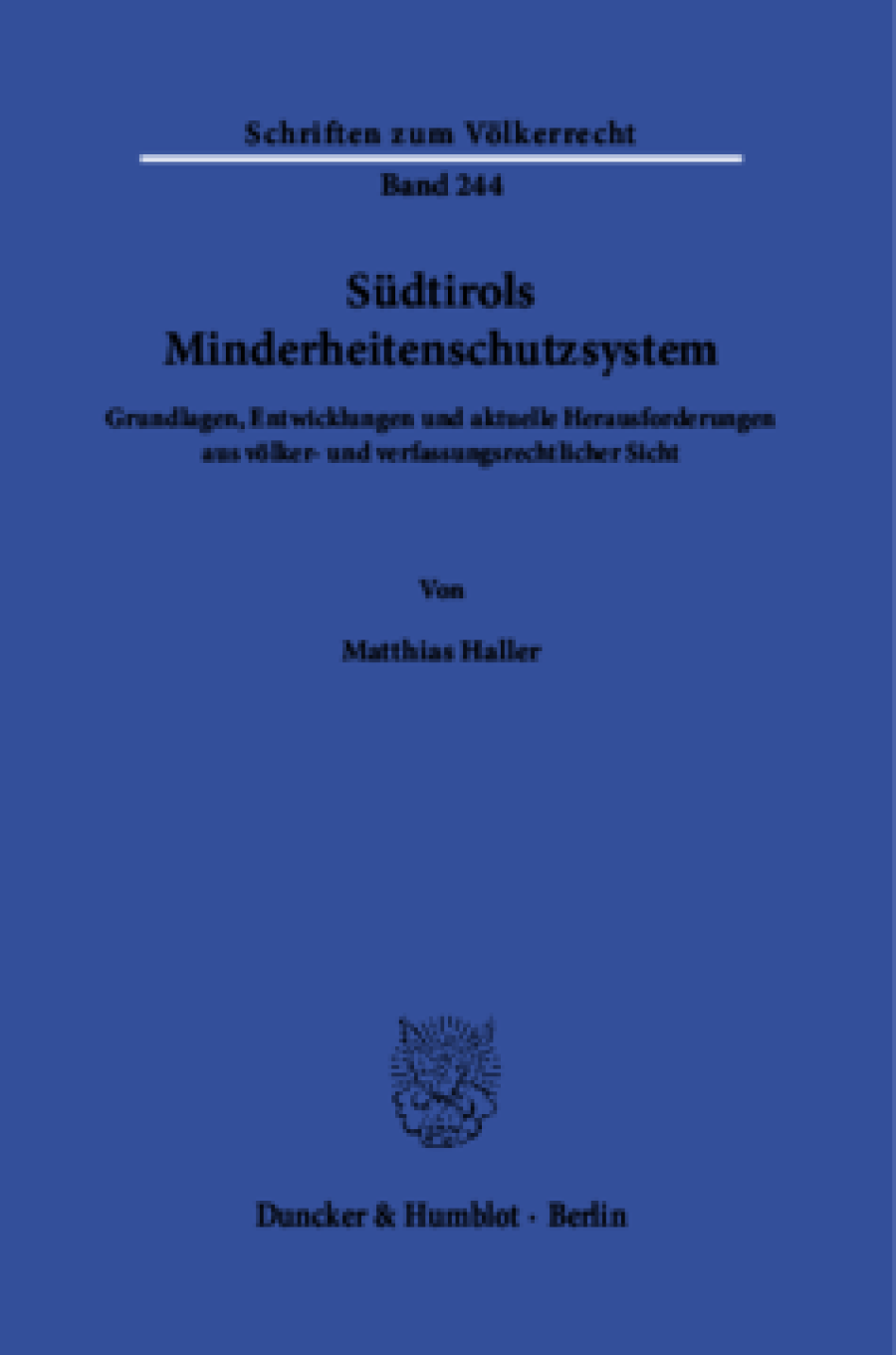 Südtirols Minderheitenschutzsystem