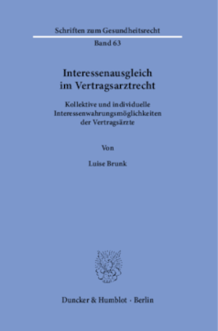 Interessenausgleich im Vertragsarztrecht