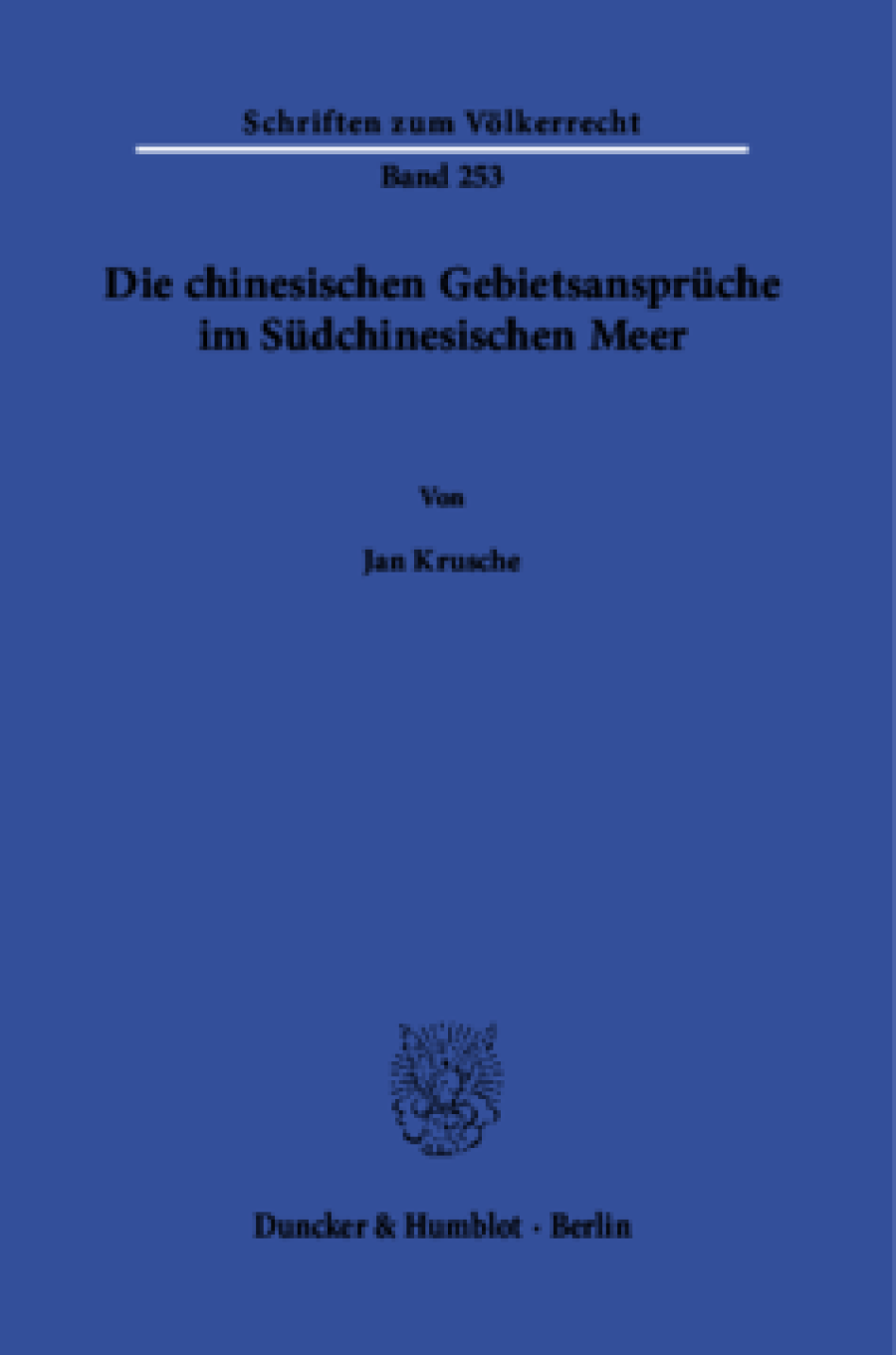 Die chinesischen Gebietsansprüche im Südchinesischen Meer