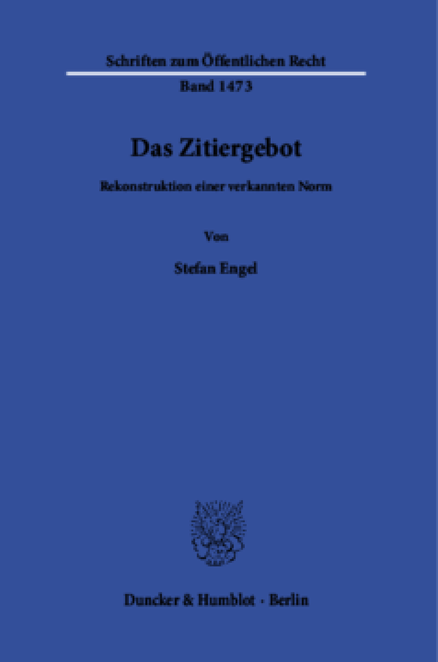 Das Zitiergebot